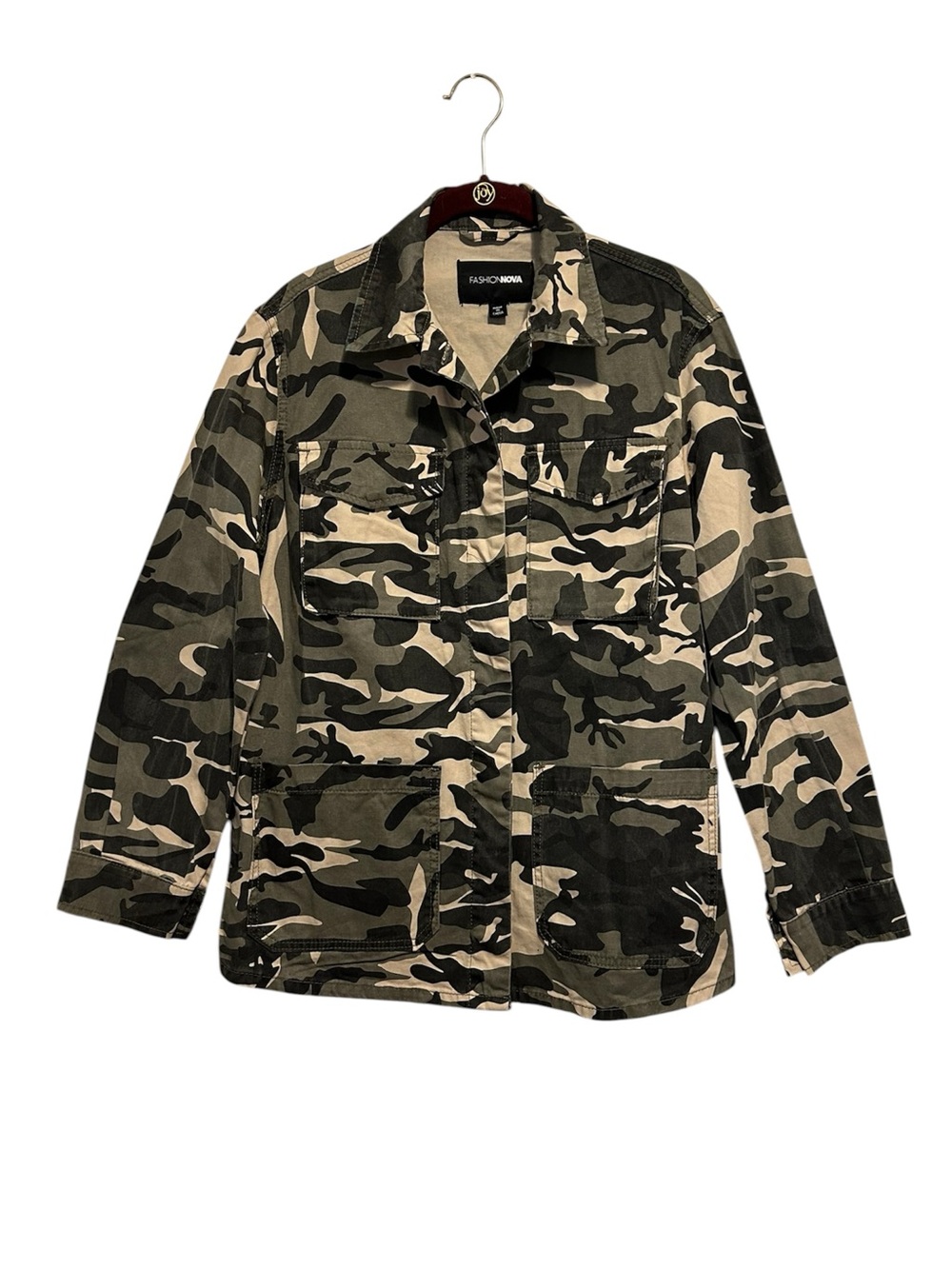NWOT Nova Fashion Camouflage Utility Jacket Medium